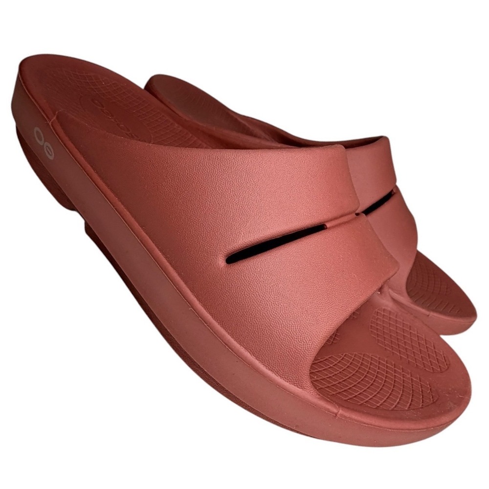 OOFOS OOahh Recovery Slide Sandals Spiced Chai Womens 9 Mens 7 EU 40